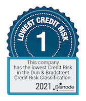 Lowest credit risk 1 Bisnode 2021